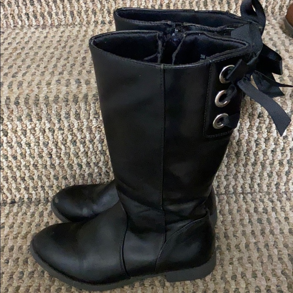 Girl’s Tall Riding Boots (Black) Sz 3